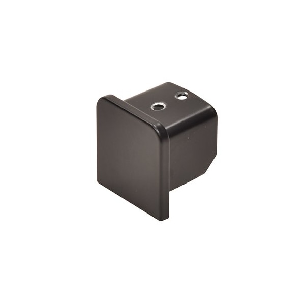 Cr Laurence Matte Black L10 Series End Cap for 21.52 mm U-Channel Cap Railing L10ECMBL - main